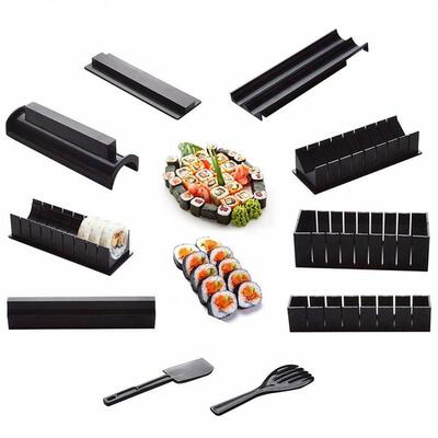 10 PCS/Set Sushi Maker Equipment Kit,Japanese Rice Cake Ball