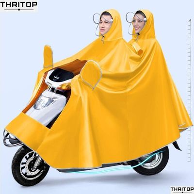 Raincoat electRic caR thickened bike Riding Raincoat双人雨衣