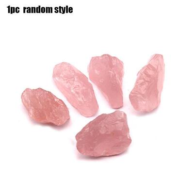 Natural Pink Rose Quartz Crystal Stone Rock Chips Lucky Heal