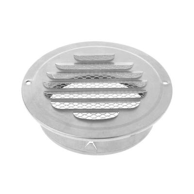 Stainless Steel Exterior Wall Air Vent Grille Round Ducting