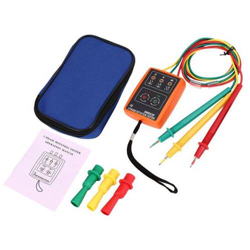 SM852B Phase Rotation Tester Digital Phase Indicator Detecto
