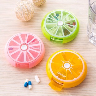 Pill Box Fruit Shaped Vitamin 7 Day Weekly Medicine Pillbox