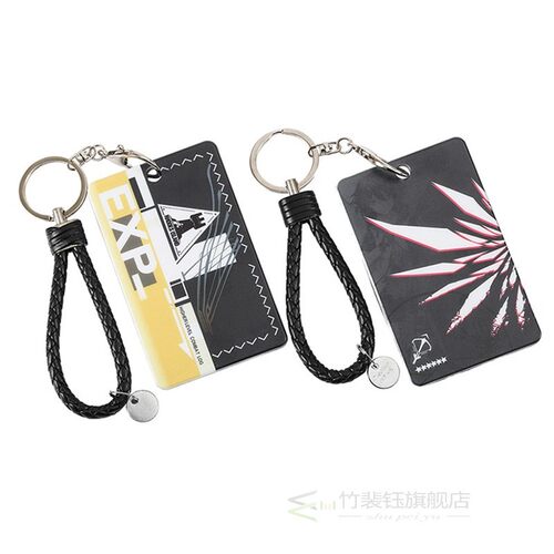 Anime Arknights Key Chain PVC keyring Rhodes Island Fun Cart