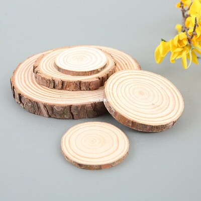 10pcs Wood Slices DIY Wooden Craft Decorations Birthday Part