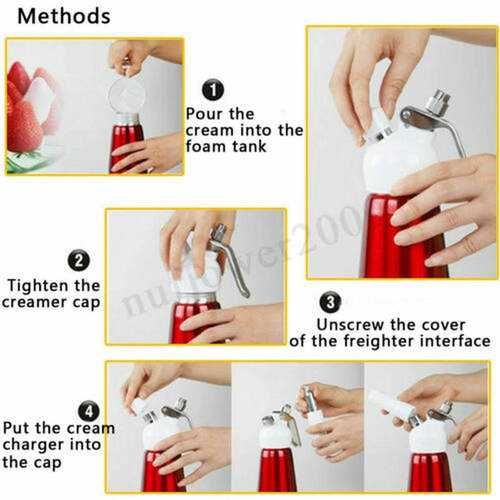 2019 New Whipped Cream Dispenser Stainless Steel 500 ml Prof