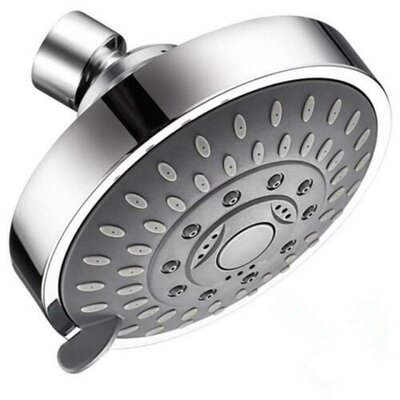 Bath Shower Head High Pressure Sprayer 4 Inch 5 Setting Adju