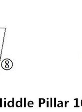 Car styling stainless steel glass window garnish pillar midd