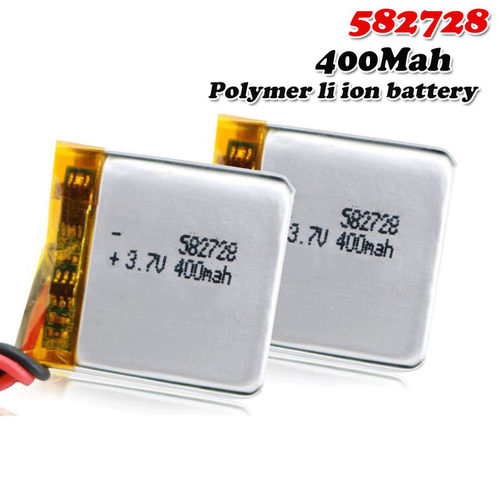 400mAh 3.7V 582728 Lithium Polymer Li Po li ion Rechargeabl