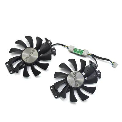 2pcs/lot GA81S2 12V 0.38A 75mm 4Pin Apistek Cooler Fan  ZOTA