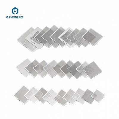 36 Pcs Universal BGA Reballing Stencil Template Directly Hea