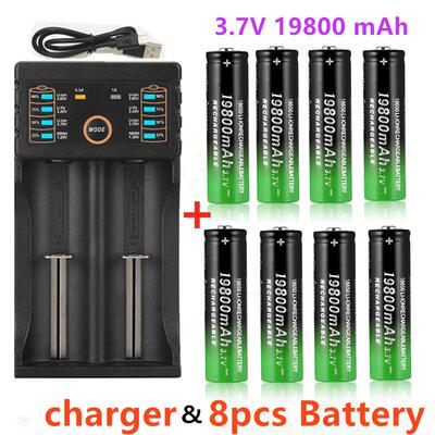 18650 battery 3.7V 19800mAh rechargeable liion battery with