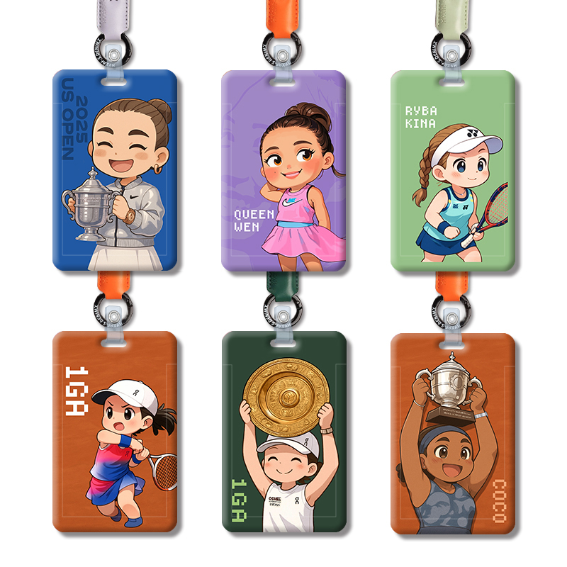 原创网球卡套斯瓦泰克郑钦文萨巴伦卡莱巴金娜高芙身份证工作校园
