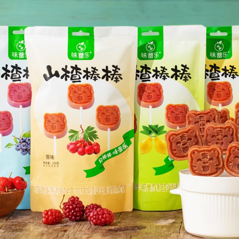 味蕾乐山楂棒棒糖健康美味休闲食品儿童零食酸甜可口配料简单批发