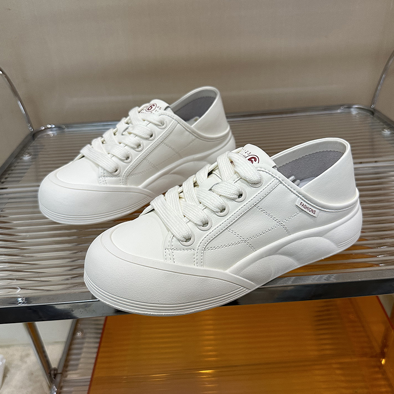 轻便透气两穿休闲平底小白鞋板鞋