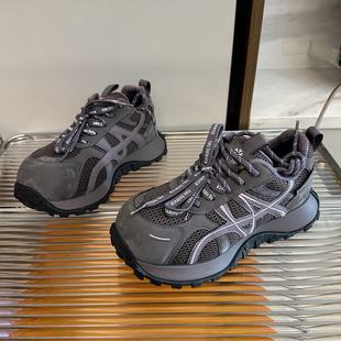 冬不累脚紫色加棉秀气显脚小厚底增高休闲运动鞋 老爹鞋 女2025新款