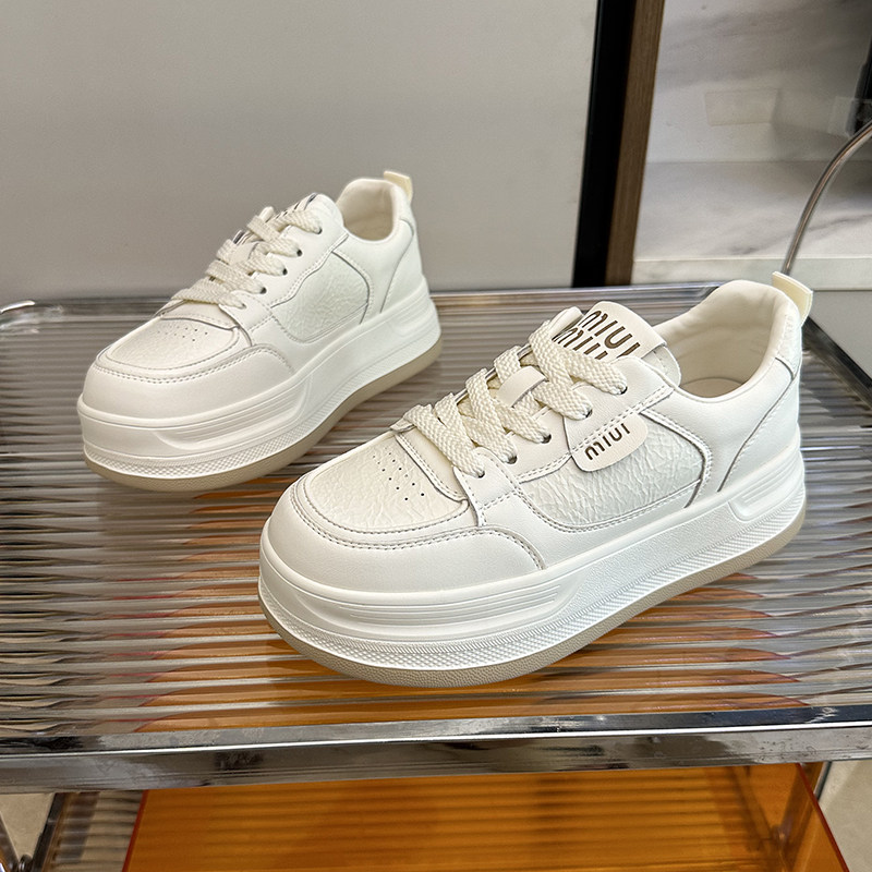 小白鞋女2025新款轻便软底不累脚增高厚底超好看真皮百搭休闲板鞋,女鞋,休闲板鞋,淘宝优惠券,粉丝福利购,淘宝优惠卷