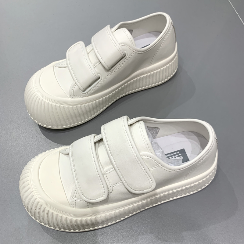 小白鞋板鞋韩版丑萌松糕厚底透气