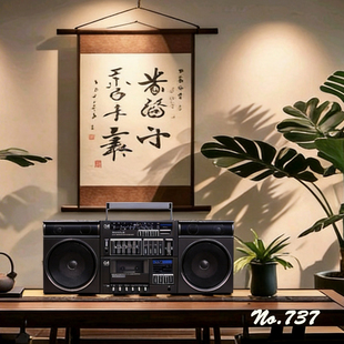 进口三洋收录音机大型C4老磁带播放机 No.737性能无暇95品相原装