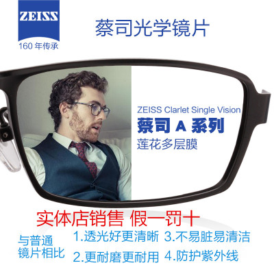 蔡司镜片非球面近视眼镜片