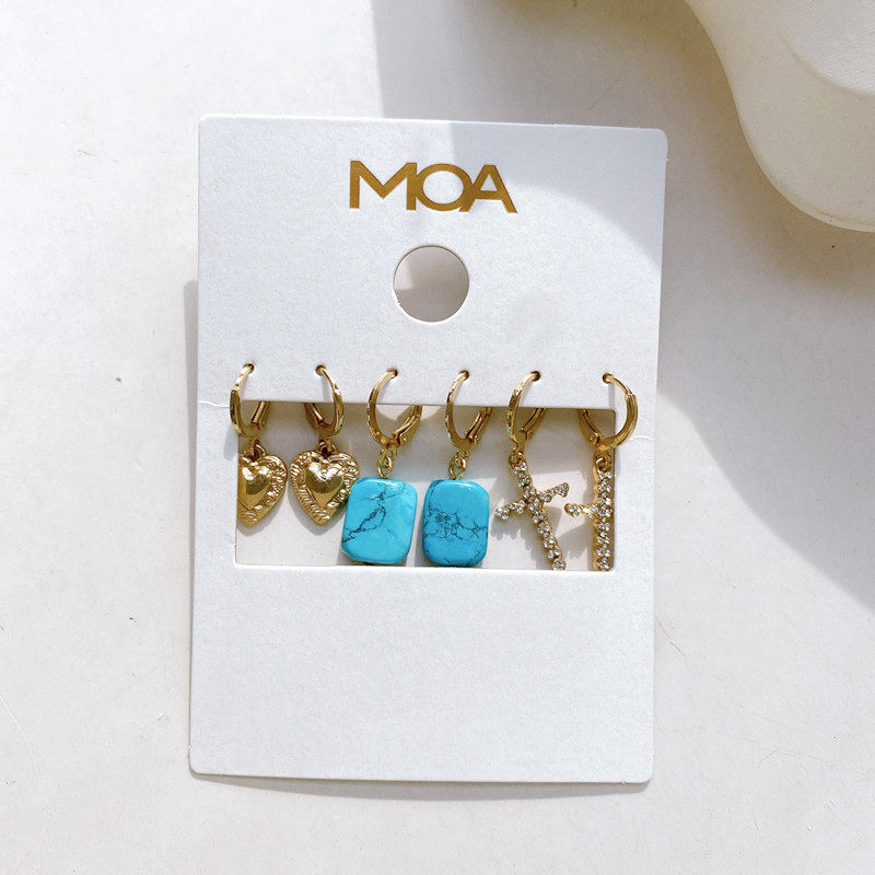 欧美外贸饰品时尚个性简约百搭小众设计感高级感耳环套装,饰品/流行首饰/时尚饰品新,耳环,淘宝优惠券,粉丝福利购,淘宝优惠卷