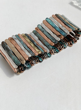 青岛非凡欧美外贸饰品高级个性印第安风设计复古做旧风弹力手镯