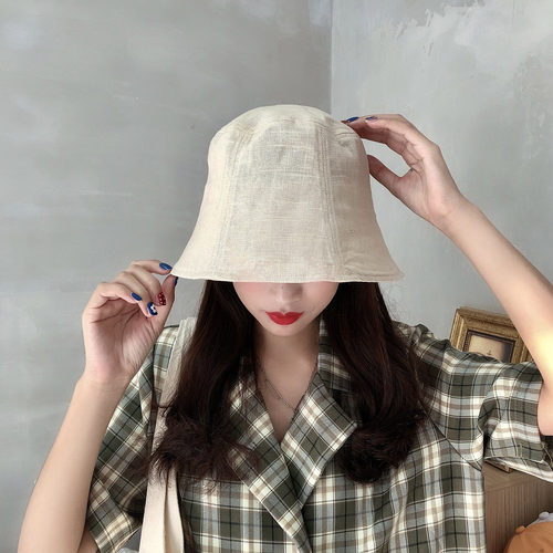 复古禁欲系六片式水桶帽灯罩帽