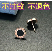 钛钢925纯银男女耳钉高级感轻奢新款 爆款 小众设计感防过敏不掉色