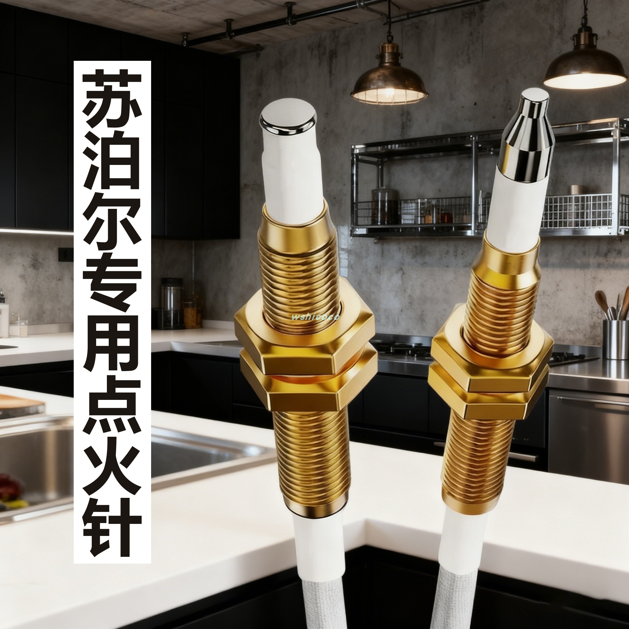 苏泊尔集成灶燃气灶点火针感应针煤气灶电子打火针热电偶电磁阀探