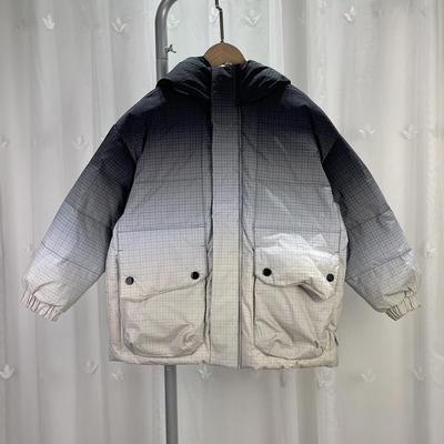 I撤柜童装大男渐变色连帽