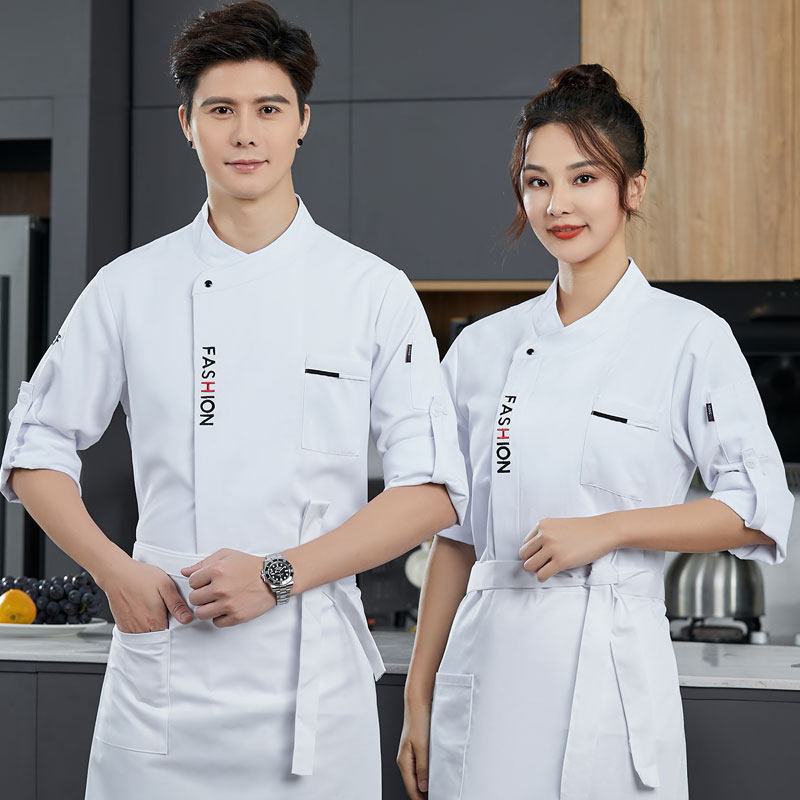 厨师工作服长袖男秋冬餐饮酒店饭店食堂后厨套装西点烘焙蛋糕工装