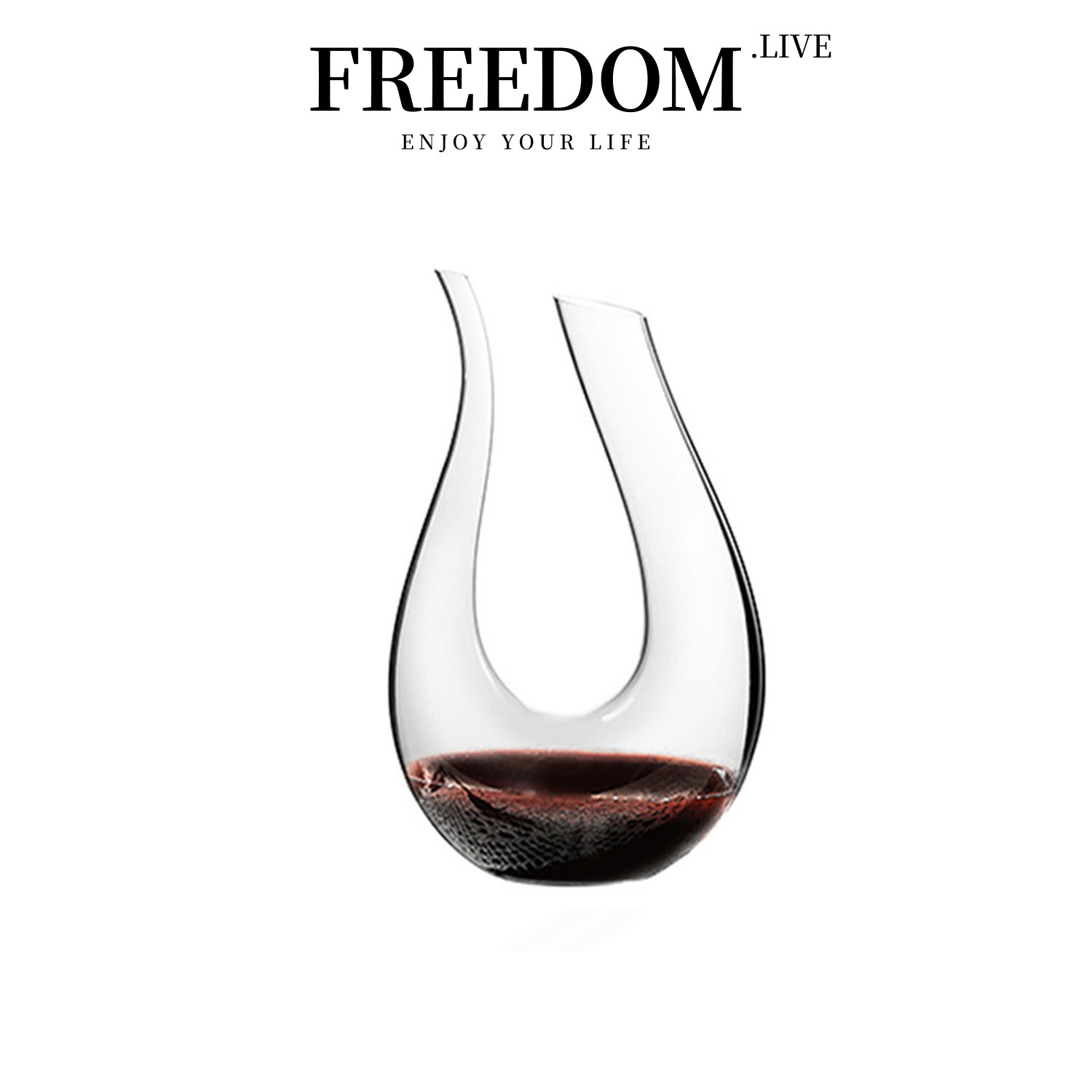 FREEDOM.LIVE 酒具红酒醒酒器U型奢华高档家用葡萄酒分酒器 |竖琴