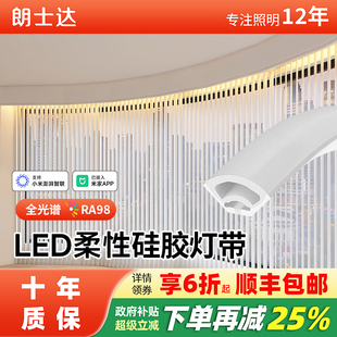 LED硅胶防水灯槽霓虹套管灯条弧形圆形柔性线条灯12v嵌入式 软灯带