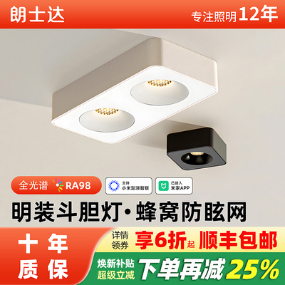 朗士达23头明装斗胆灯全光谱超薄