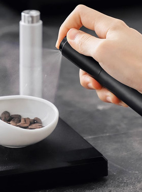 咖啡豆防静电喷雾器磨豆机防飞粉喷雾瓶铝合金玻璃可伸缩便携喷壶