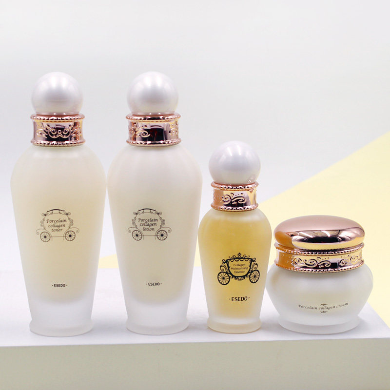 爱丽公主屋玉瓷瓷肌胶原蛋白精华水乳面霜补水保湿护肤套装正品女