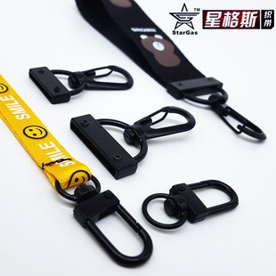 个性拉链头挂扣印字母飘带表层涂胶膜时尚配件钥匙挂扣织带专用的