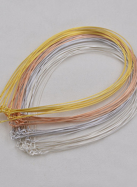 意大利进口18k锁骨链电镀白金