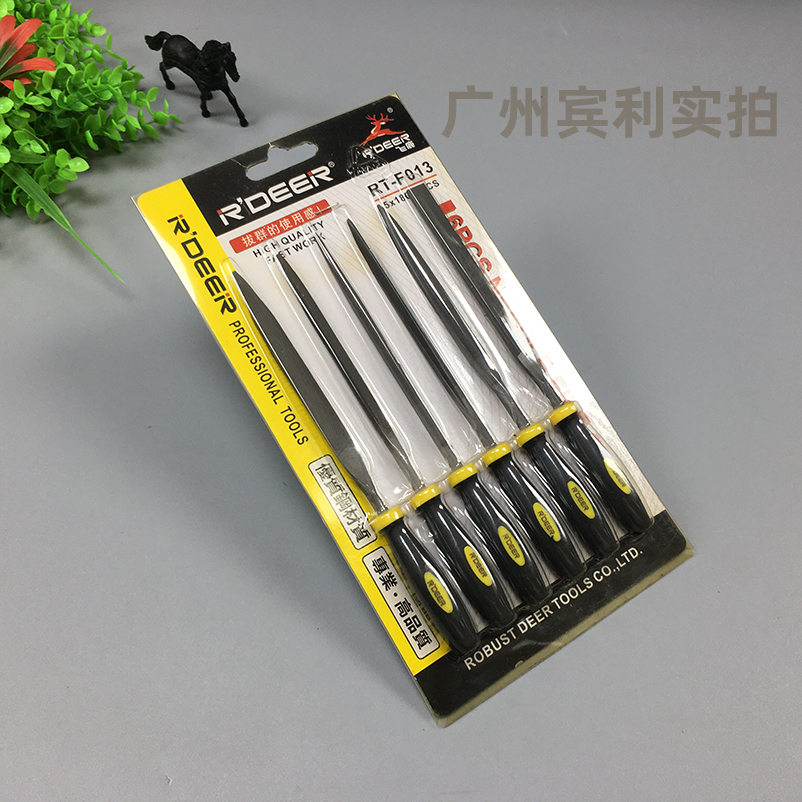 飞鹿RT-F011/012/013六件套什锦锉方锉圆锉刀半圆锉齐头锉/尖头锉