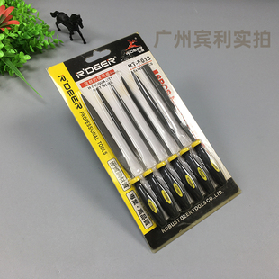 飞鹿RT-F011/012/013六件套什锦锉方锉圆锉刀半圆锉齐头锉/尖头锉