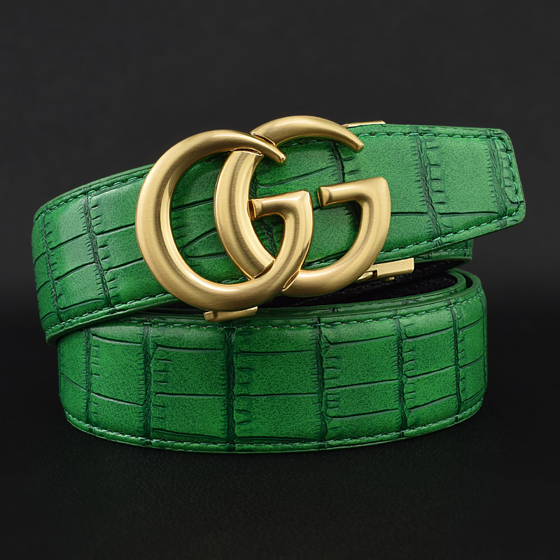 鲧禹男士二层牛皮锌合金