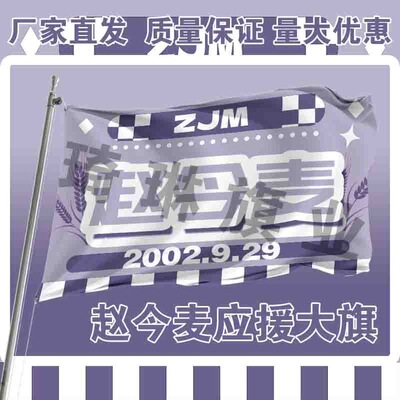 赵今麦应援大旗明星户外演唱会手持大旗音乐节歌手周边大旗定制