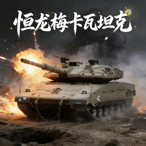 恒龙梅卡瓦电动发射对战玩具模型