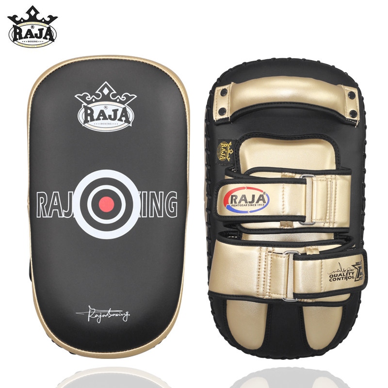 RAJA复合真皮泰拳脚靶拳击手靶综合训练弧形踢靶搏击剃刀靶师格斗