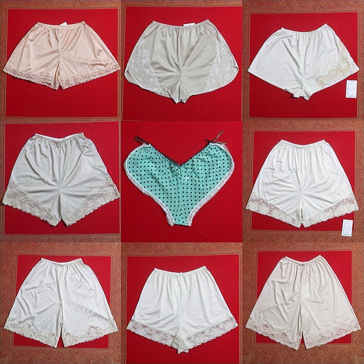 古着法式简约少女甜美雪纺拼接蕾丝纯色睡裤性感薄款打底短裤