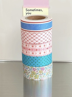 ●JY杂货●国内现货韩国malgrecela花花格子胶带手帐装饰简约基础