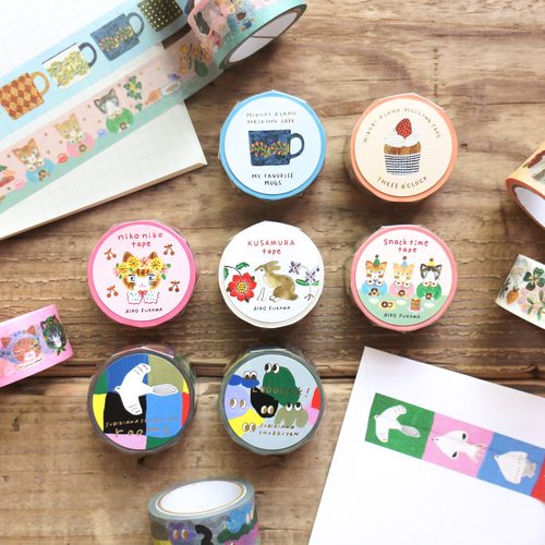 ●JY杂货●国内现货日本表现社布川爱子彩色猫咪金箔胶带手帐拼贴