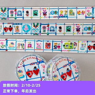 ●JY杂货●国内现货日本北岸由美可爱猫咪胶带 手帐装饰拼贴ins
