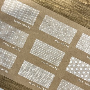 ●JY杂货●国内现货韩国rolledpaint白色半透胶带 手帐装饰拼贴