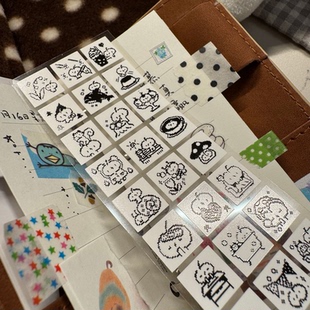 ●JY杂货●现货苹果爸爸文创爸爸像素涂鸦独自生活胶带 手帐拼贴