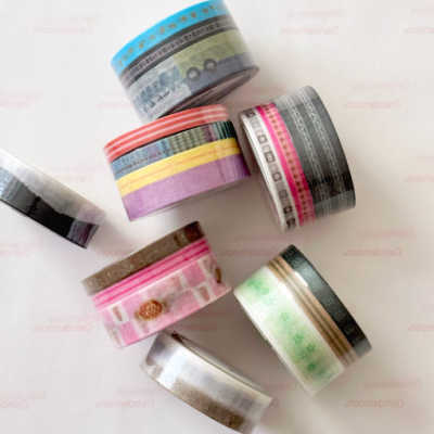 ●JY杂货●国内现货韩国dain de moon彩色拼接胶带 手帐装饰拼贴